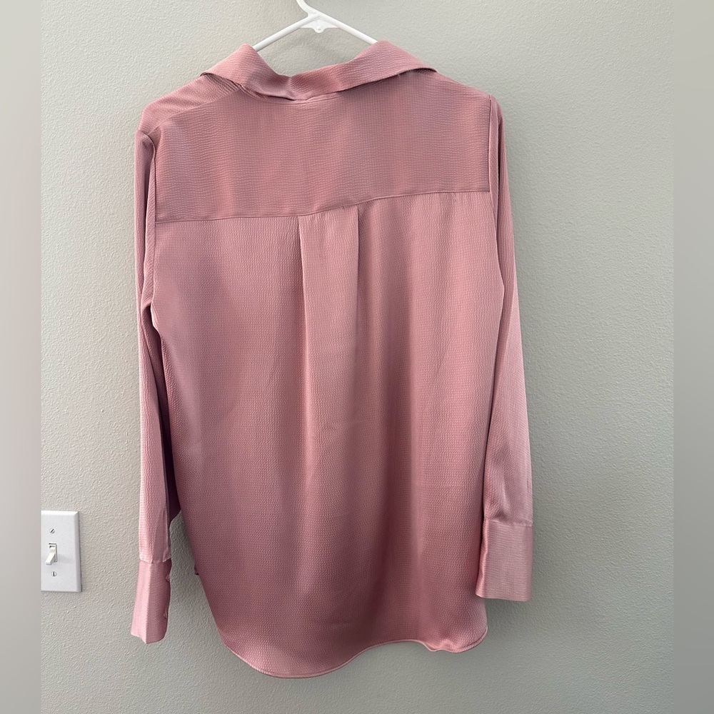 H&M Dusty Pink Button Down Shirt - Picture 2 of 3